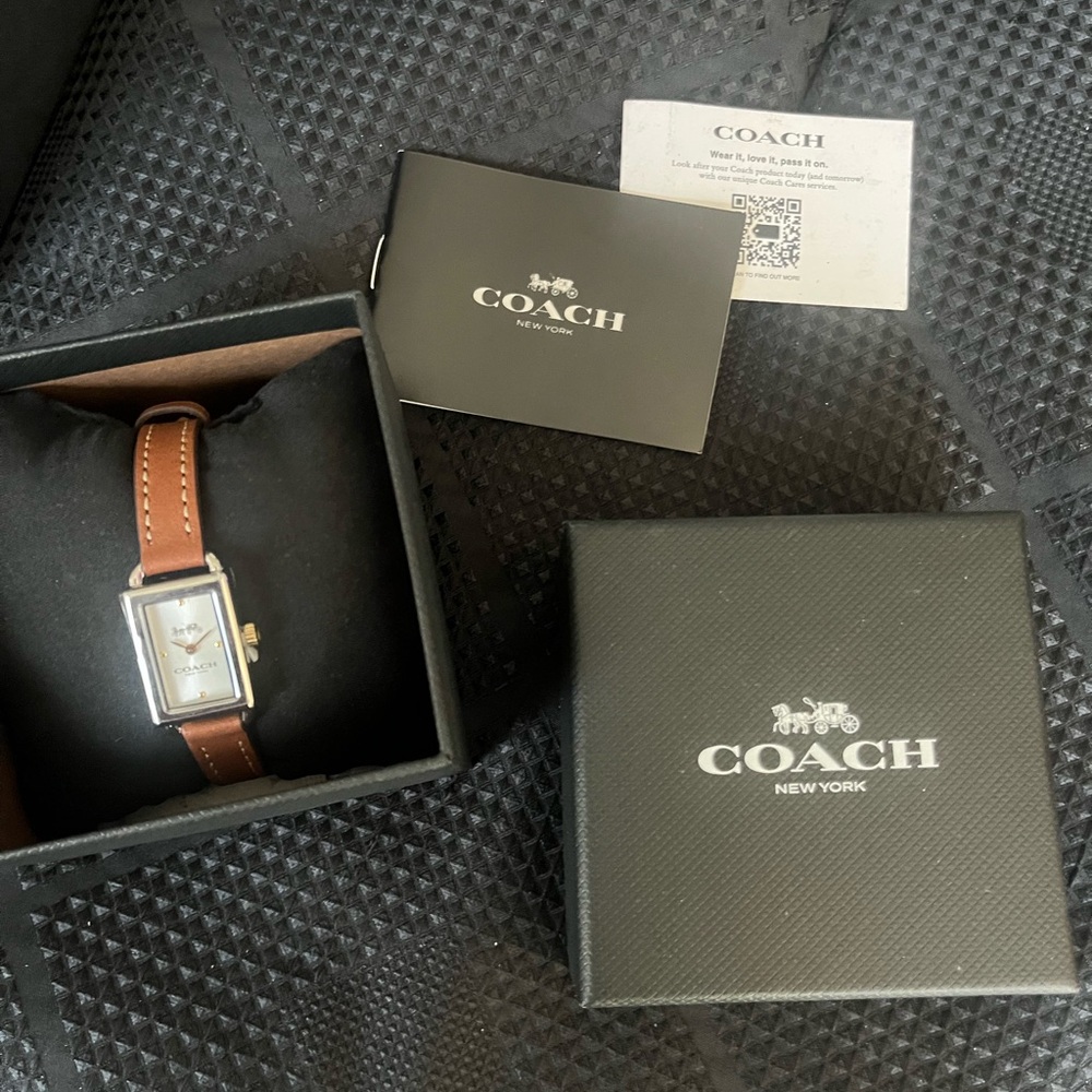 Coach Brown Leather Strap Watch